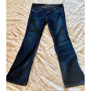 US Polo Assn Bootcut Jeans Womens 14 Dark Wash Excellent Flare Denim Pants Y2K